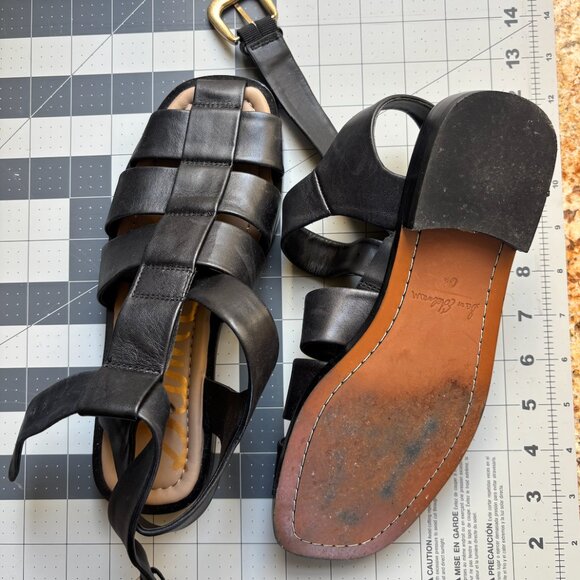 Sam Edelman Dawn Fisherman Sandals, Black - Picture 2 of 3